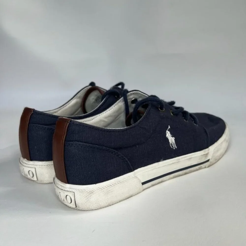 Polo Ralph‎ Lauren Shoes 992486/Hugo II Canvas upper Rubber W Fabric Sole Size 6